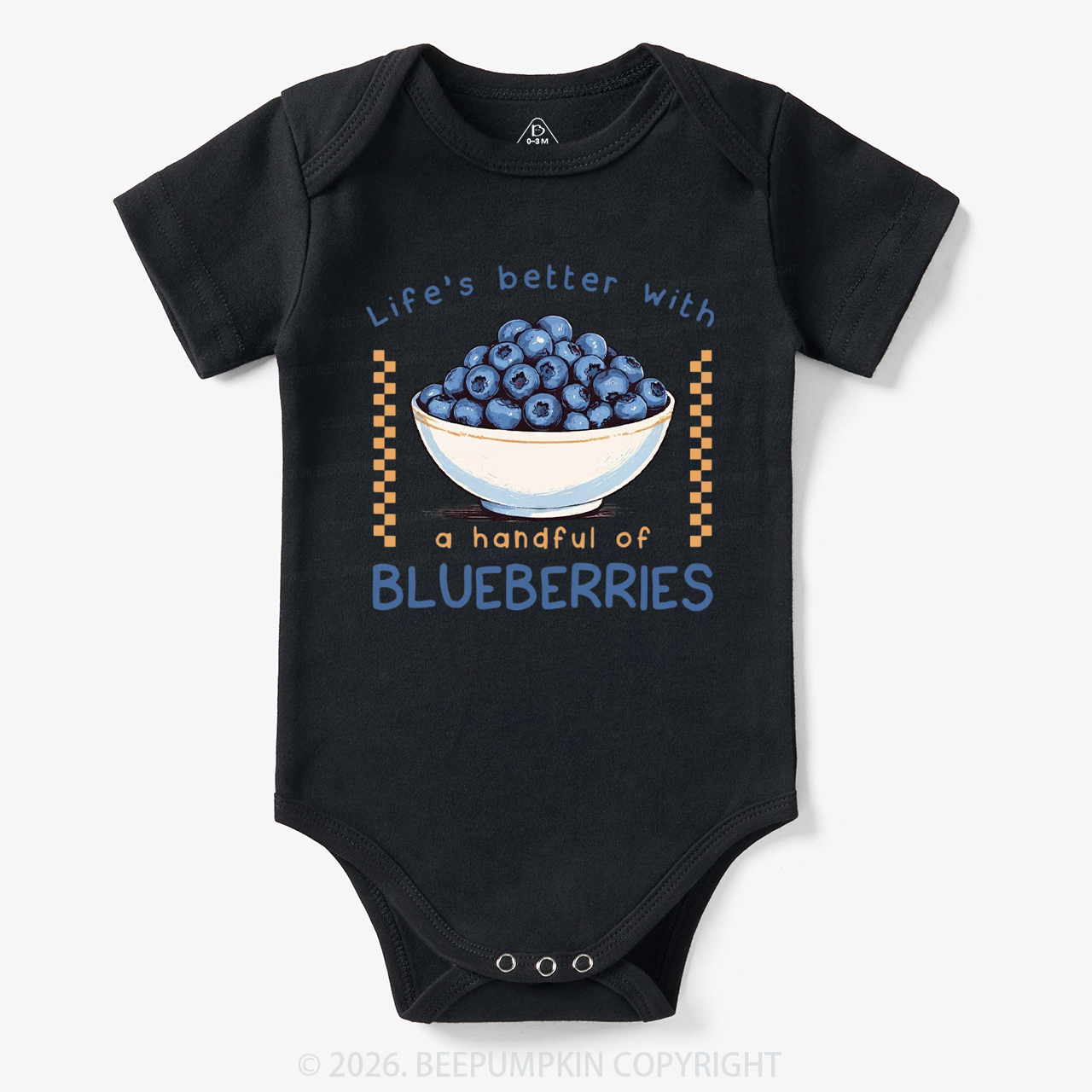 Life's better with a handful of Blueberries Funny Bodysuit