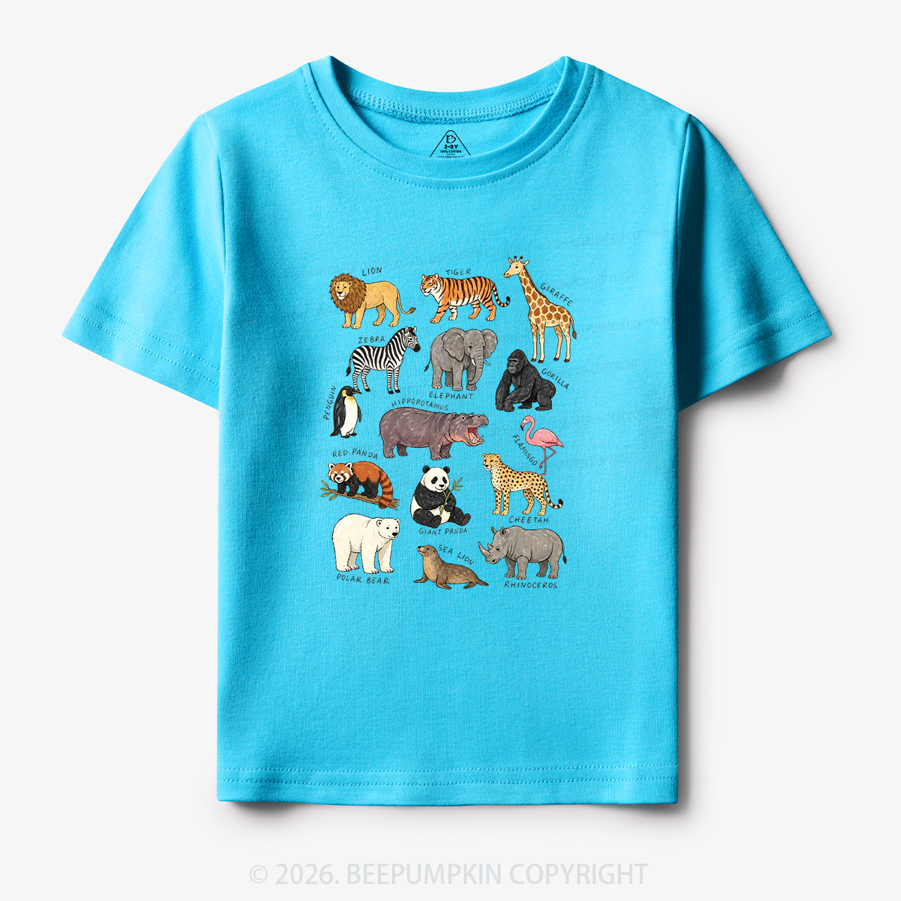 Zoo Animals Toddler&Kid's Tees