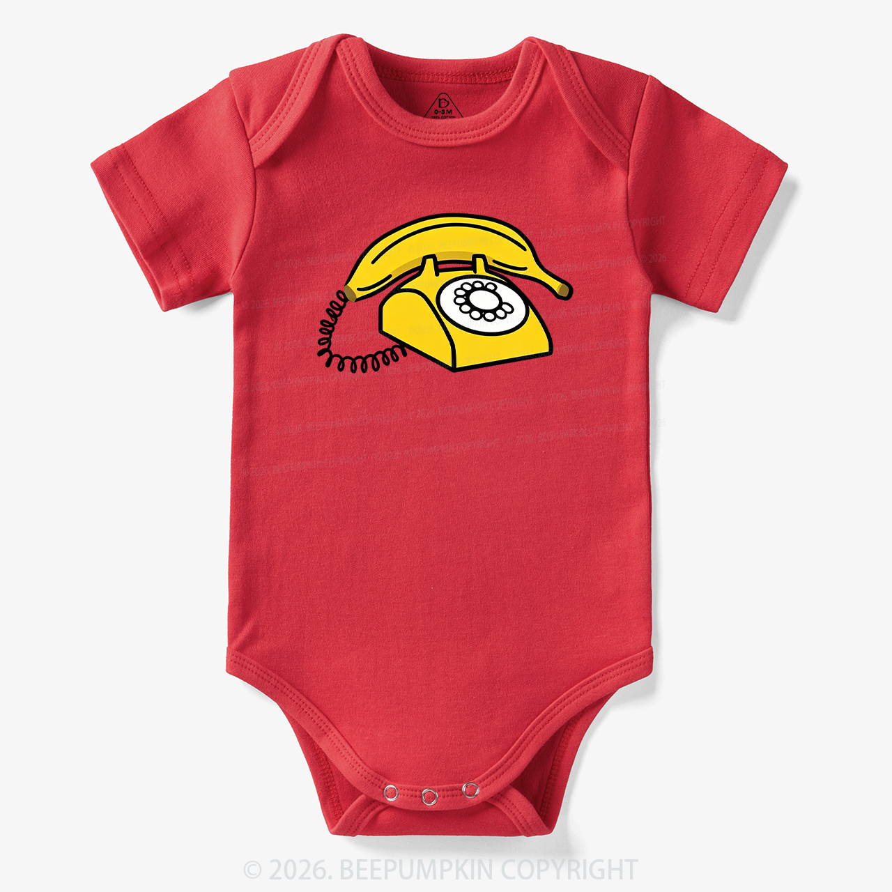 Banana Phone Cute Funny Bodysuit