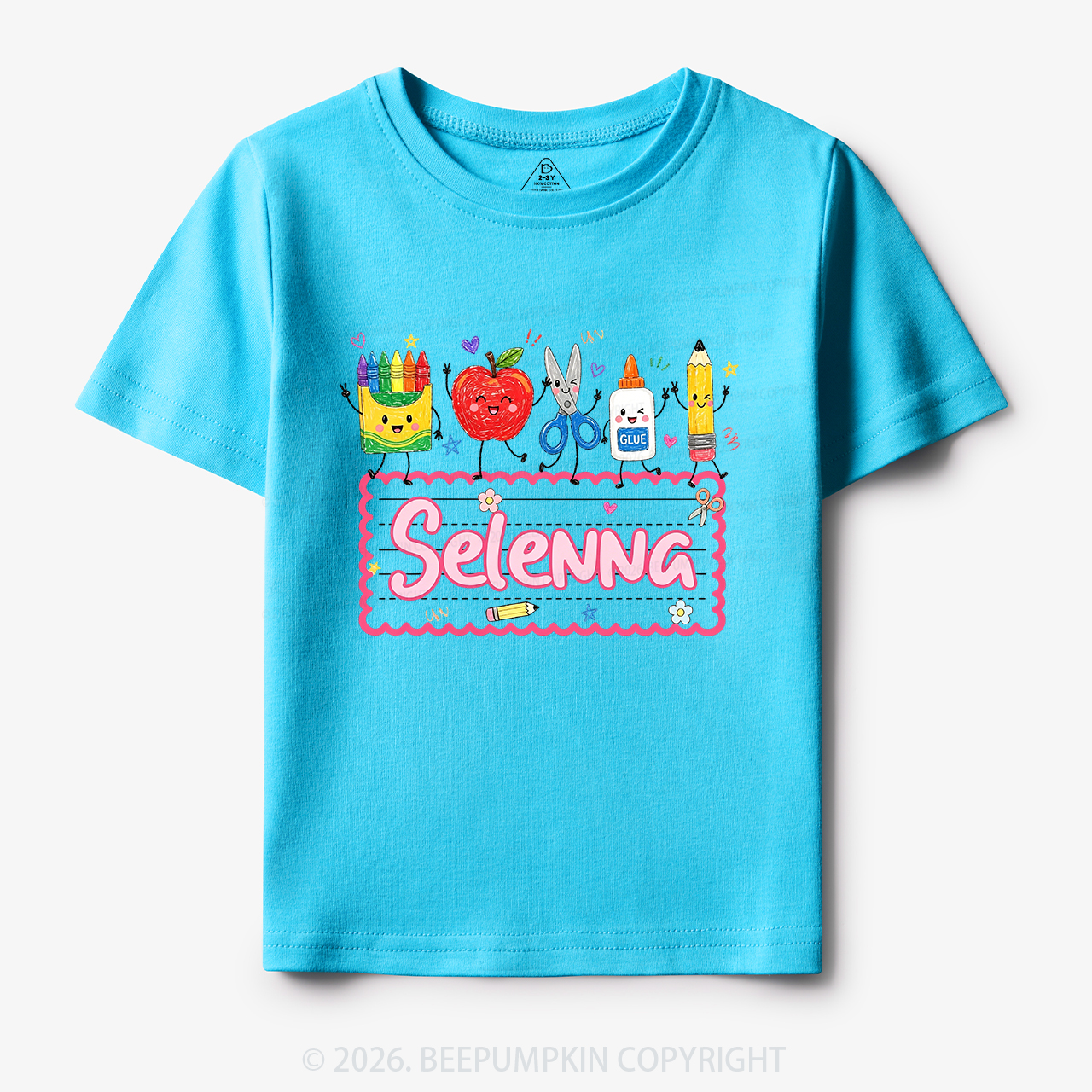 Personalized Back to School Doodle Name Toddler&Kid's Tees