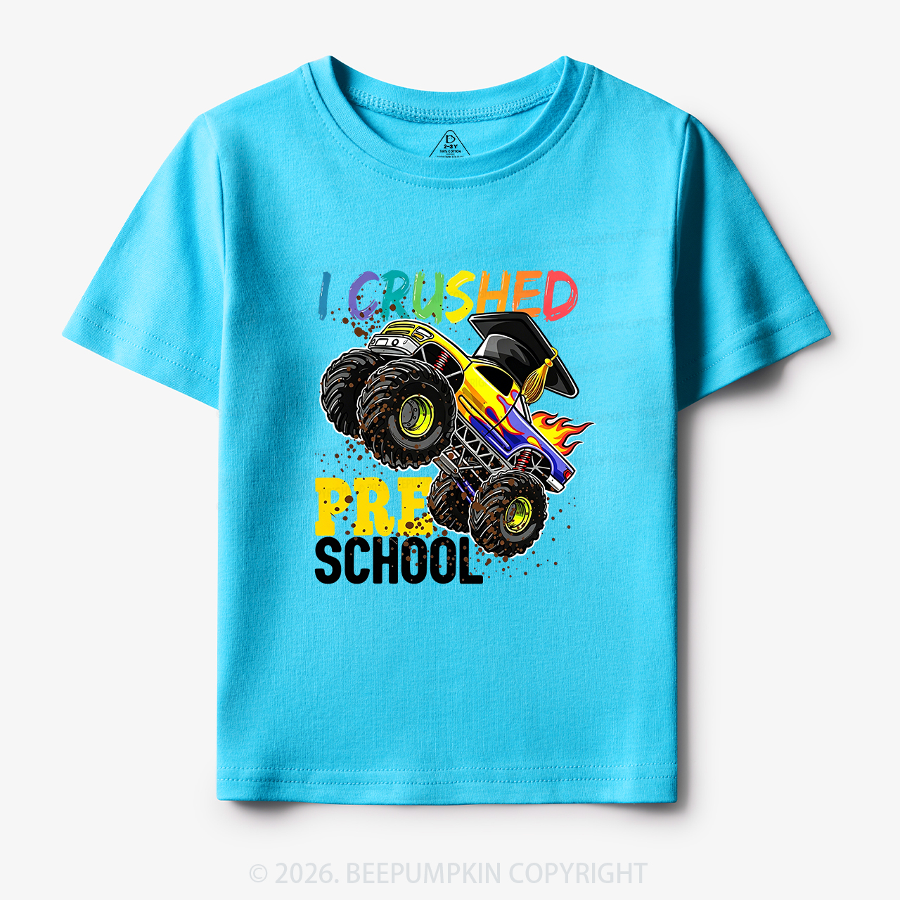 I Crushed Preschool Monster Truck Toddler&Kid's Tees