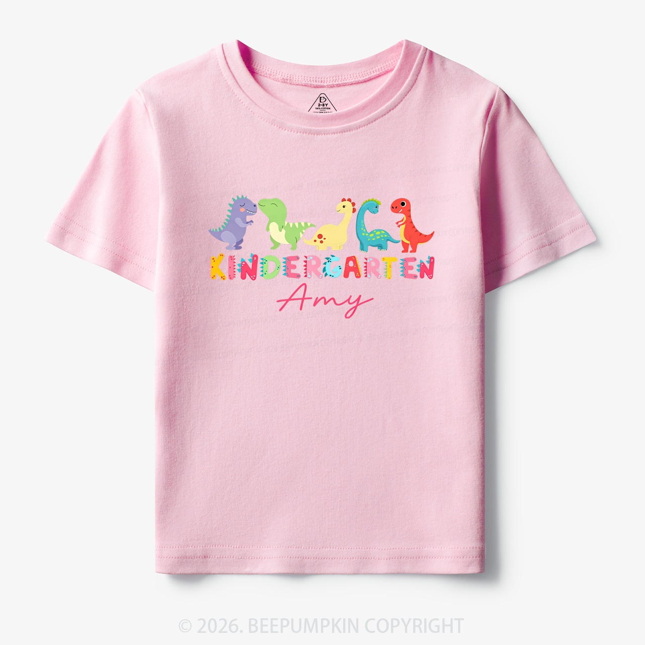 Personalized Name Dinosaur Kindergarten Toddler&Kid's Tees