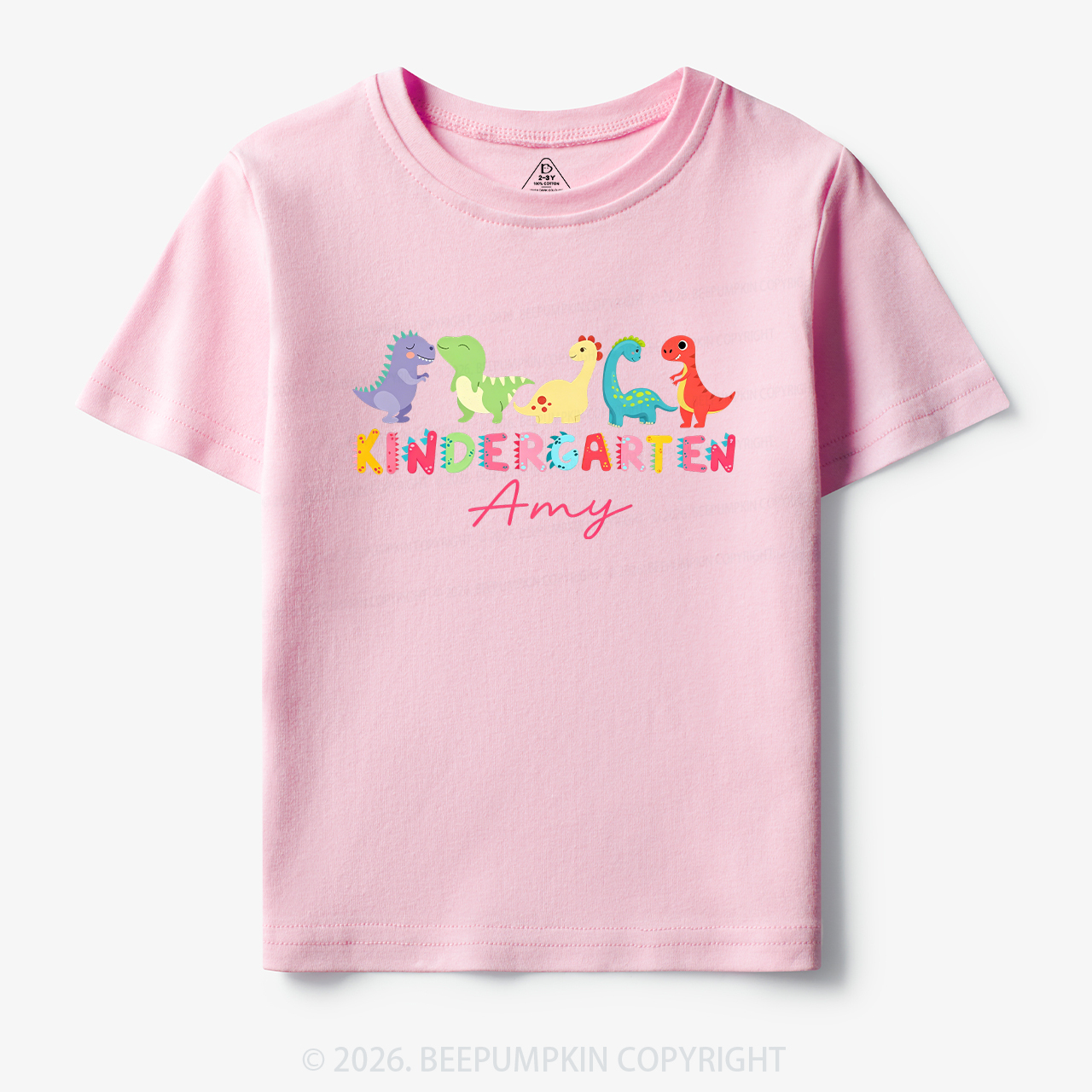 Personalized Name Dinosaur Kindergarten Toddler&Kid's Tees