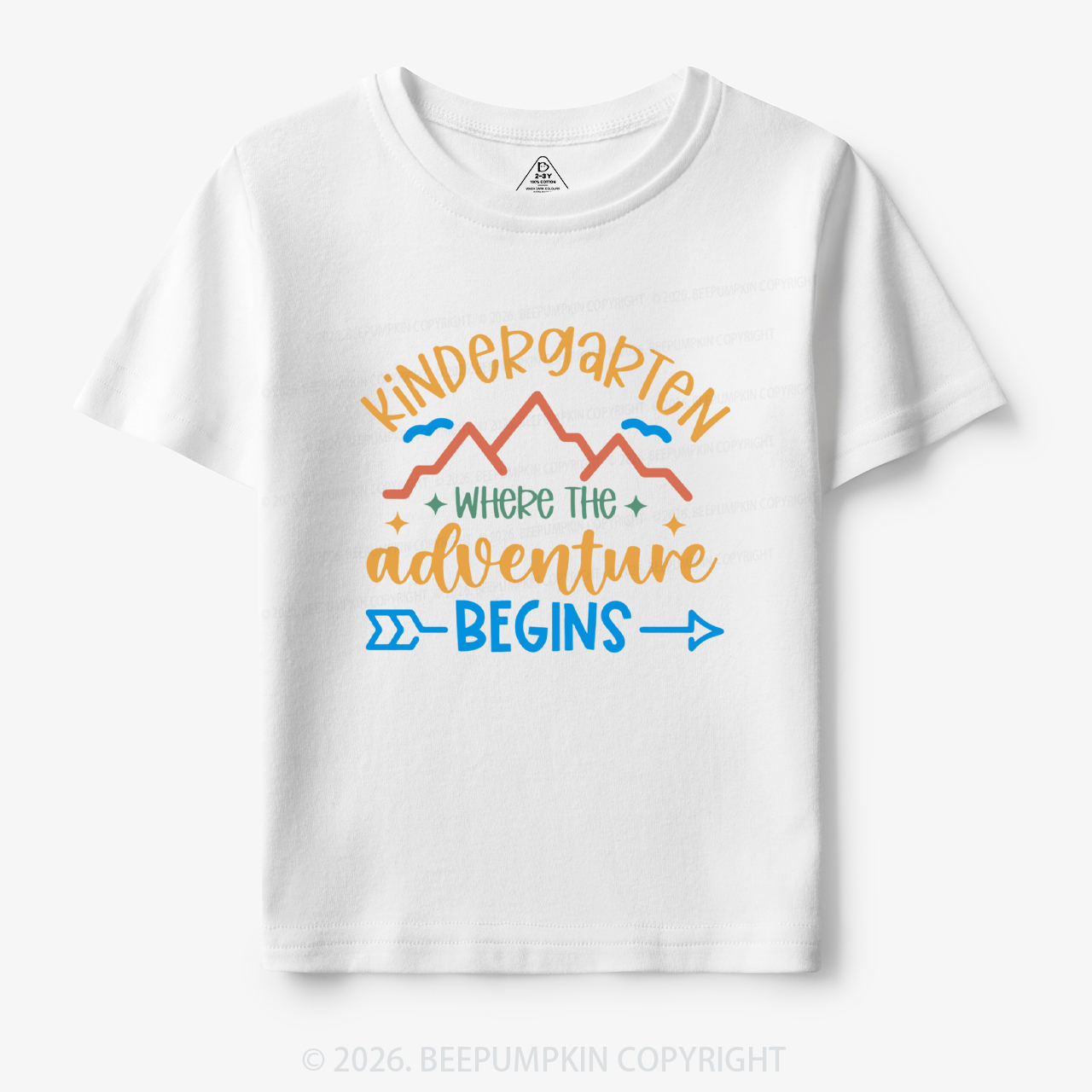 Personalized Kindergarten Where the Adventure Begins Toddler&Kid's Tees