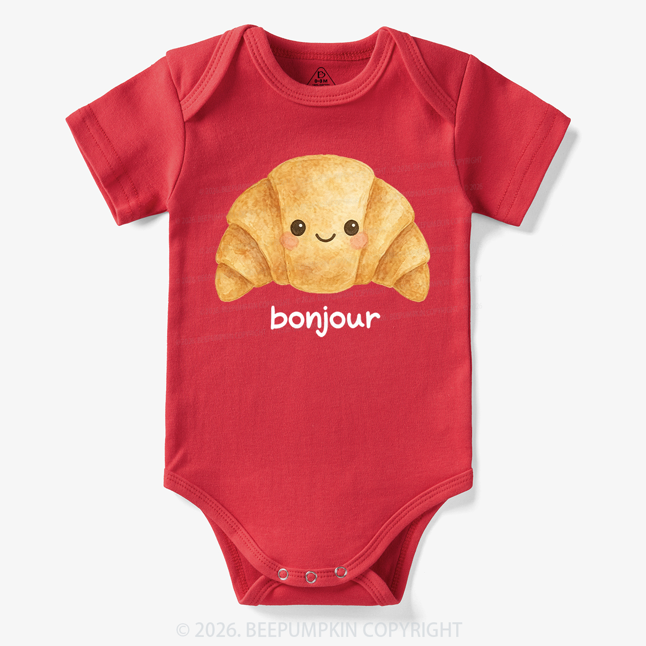Bonjour Cute Croissant Bodysuit