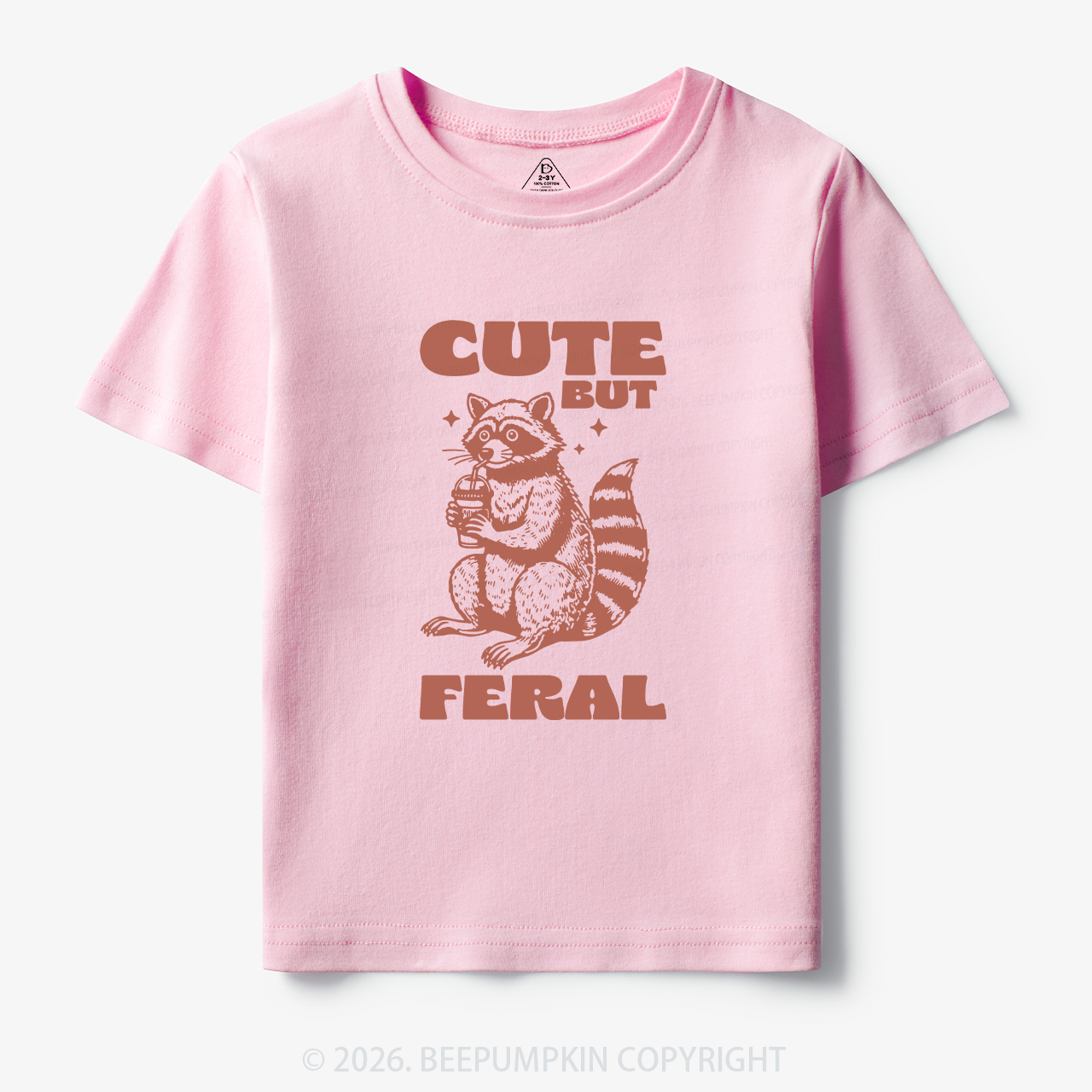 Cute But Feral Toddler&Kid's Tees Beepumpkin 7