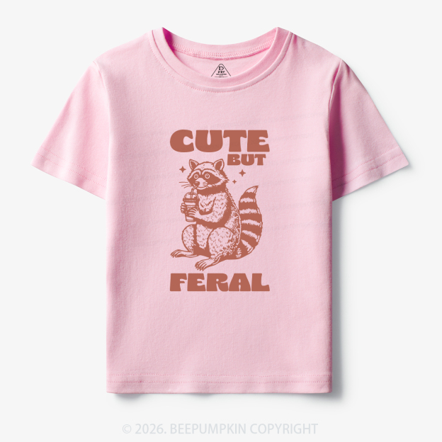 Cute But Feral Toddler&Kid's Tees Beepumpkin 7
