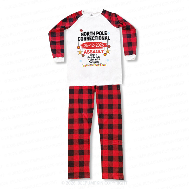 Personalized 2026 North Pole Correctional Christmas Matching Pajamas Beepumpkin