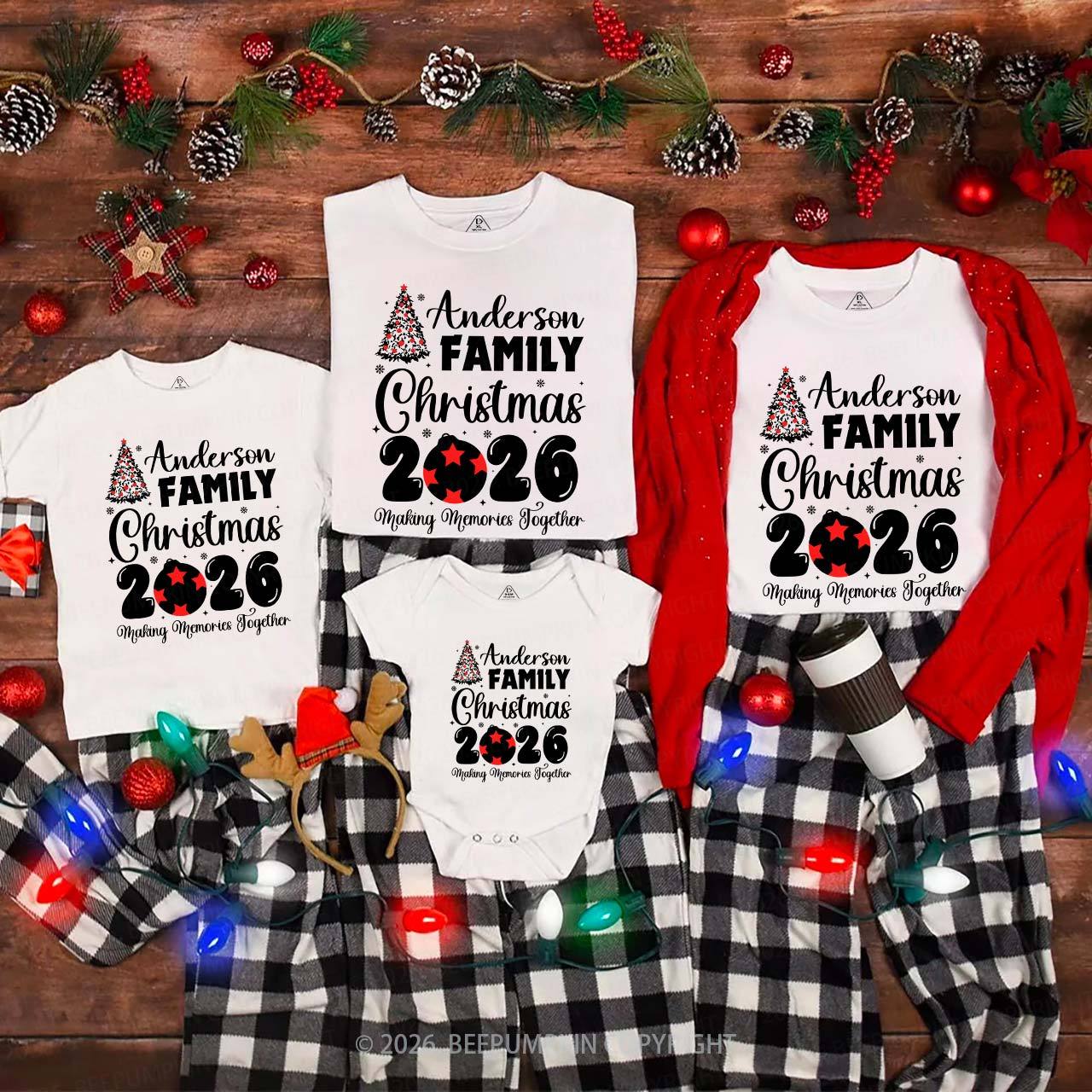 2026 Custom Making Memories Family Christmas Shirts Beepumpkin