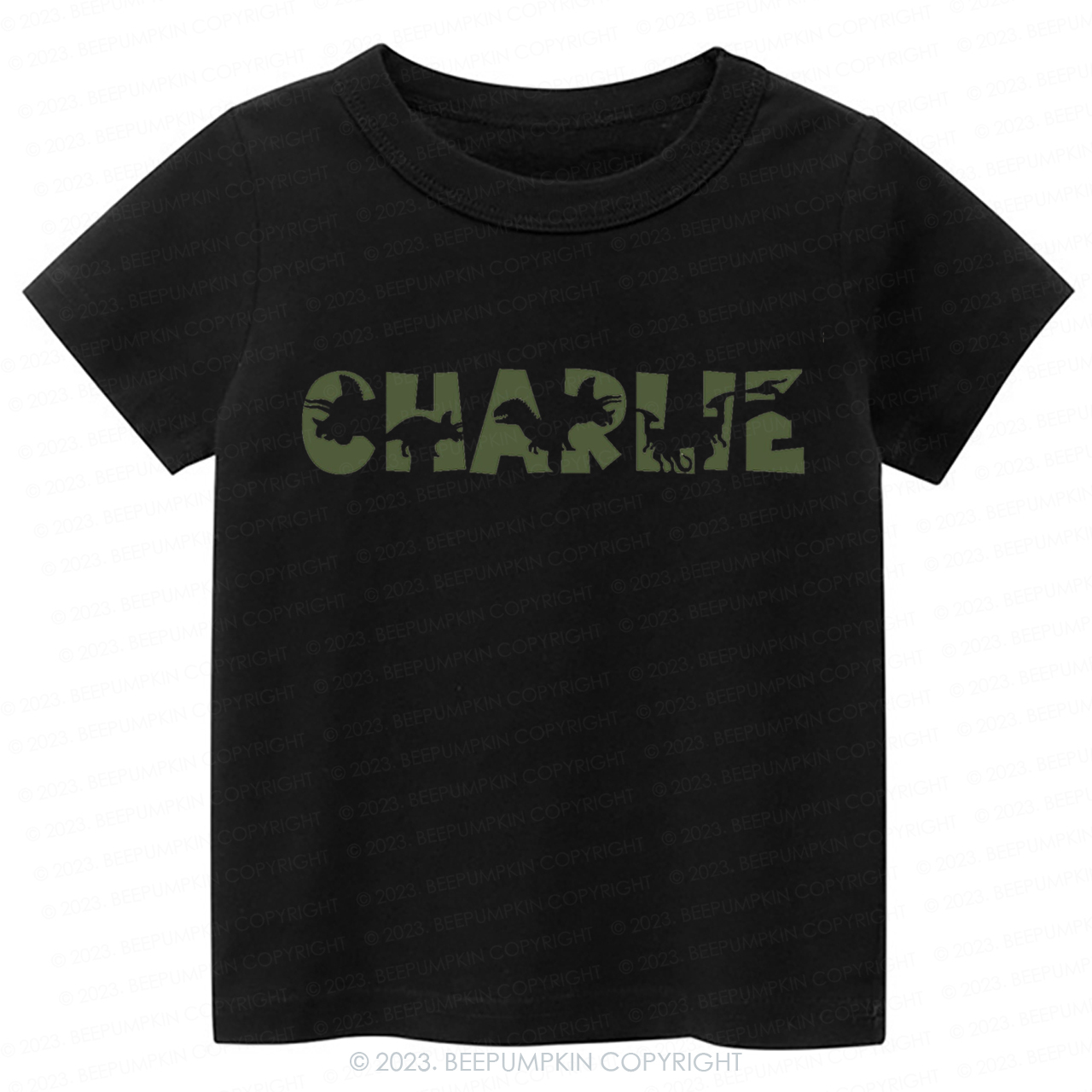 Personalized Dinosaur Name Kids Shirt