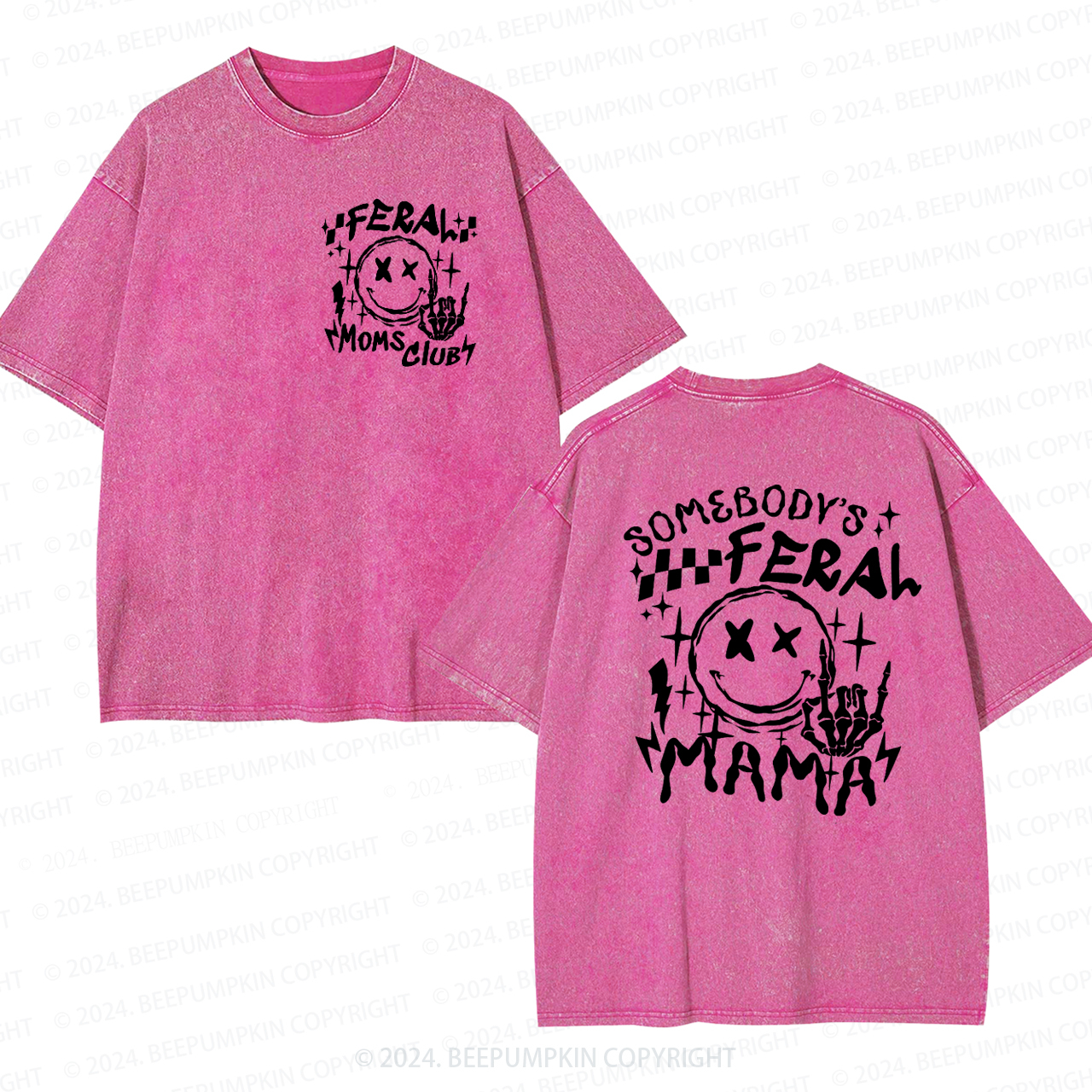 Somebody's Feral Mama Washed T-Shirts 