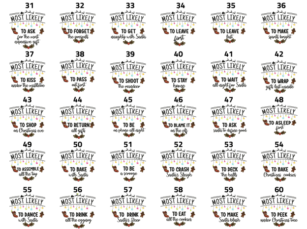 60 Quote Most Likely Family Christmas Matching Sweatshirts