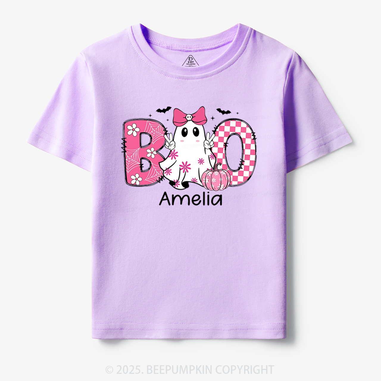 Personalized Halloween Kids Name Toddler&Kid's Tees Beepumpkin