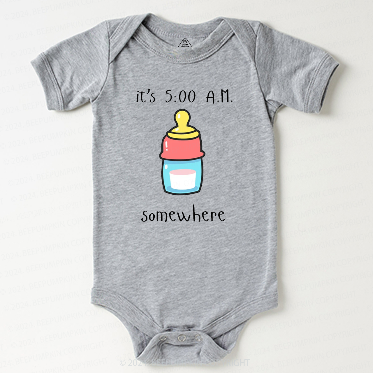Funny Bottle Somewhere Baby Bodysuit 7