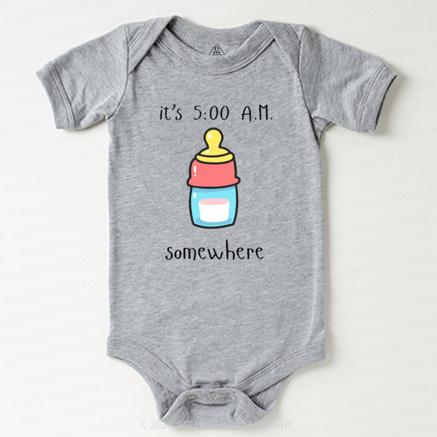 Funny Bottle Somewhere Baby Bodysuit 7