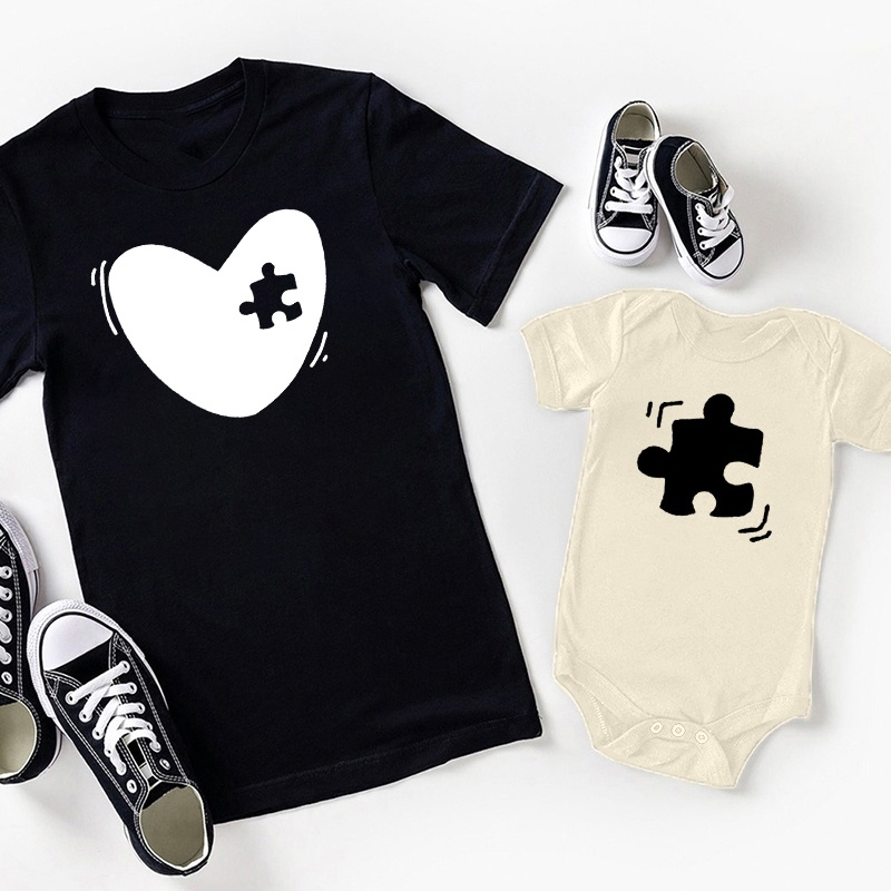 Heart&Puzzle Mom&Me Shirt