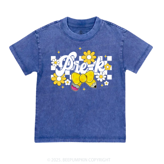 Personalized Golden Glow Of Grade Toddler&Kids Washed Tees
