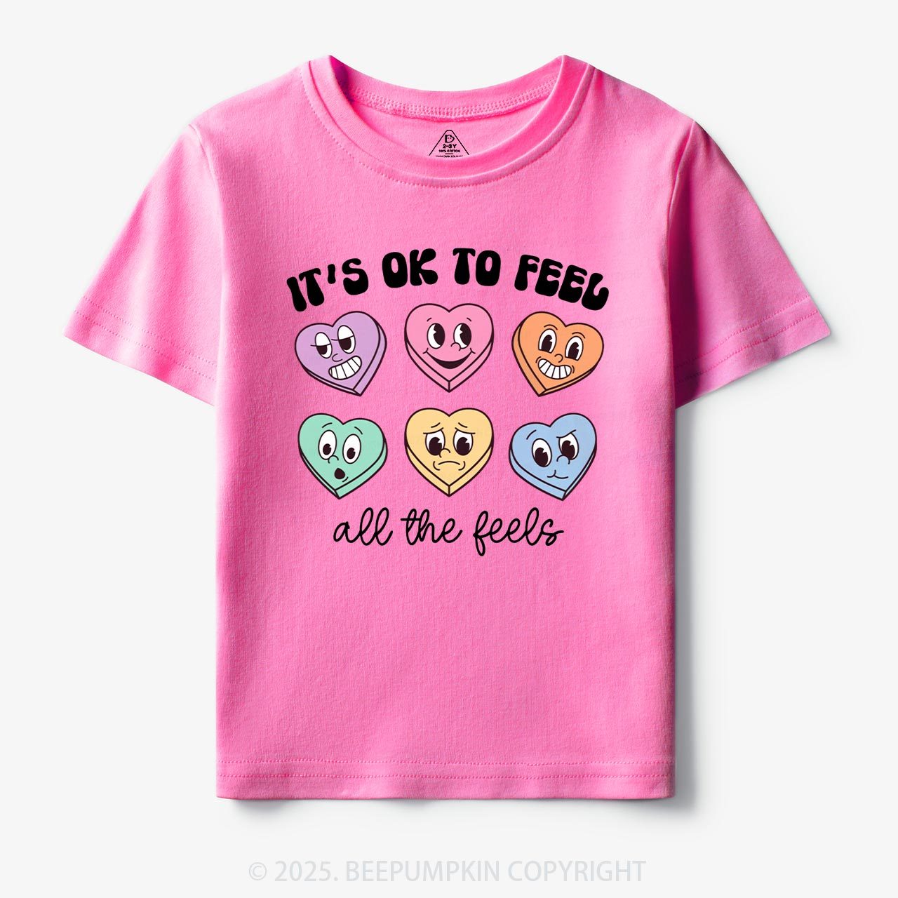 It's Ok To Feel All The Feels Toddler&Kid's Tees Beepumpkin