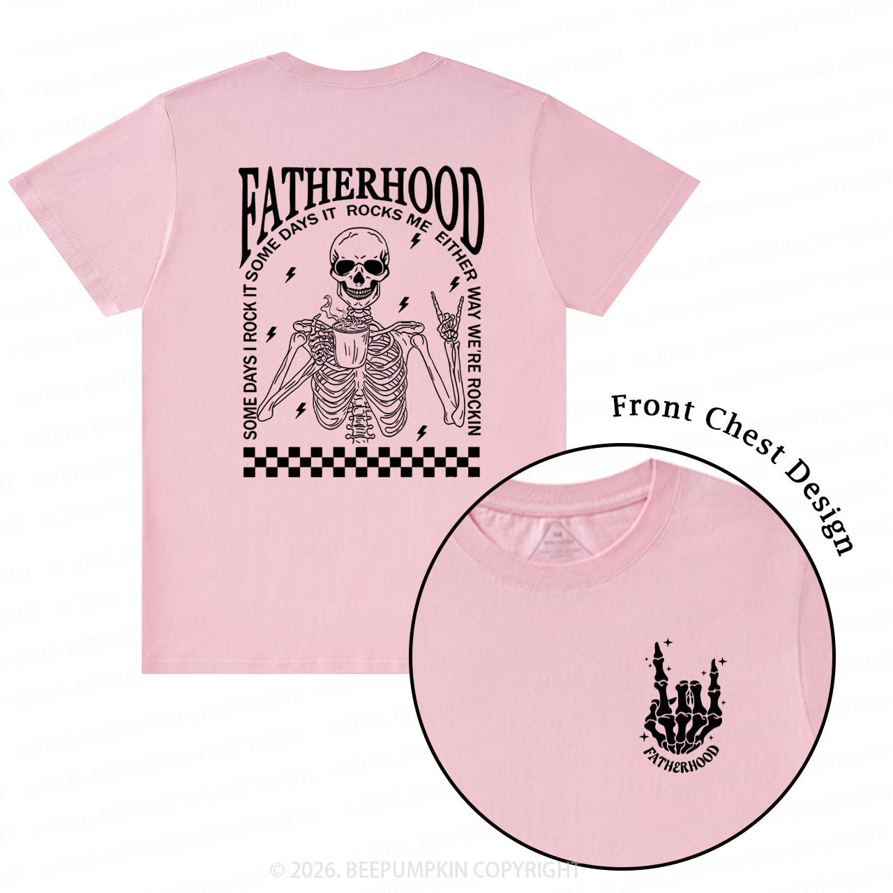 Fatherhood Funny Cool Skeleton Dad T-Shirts