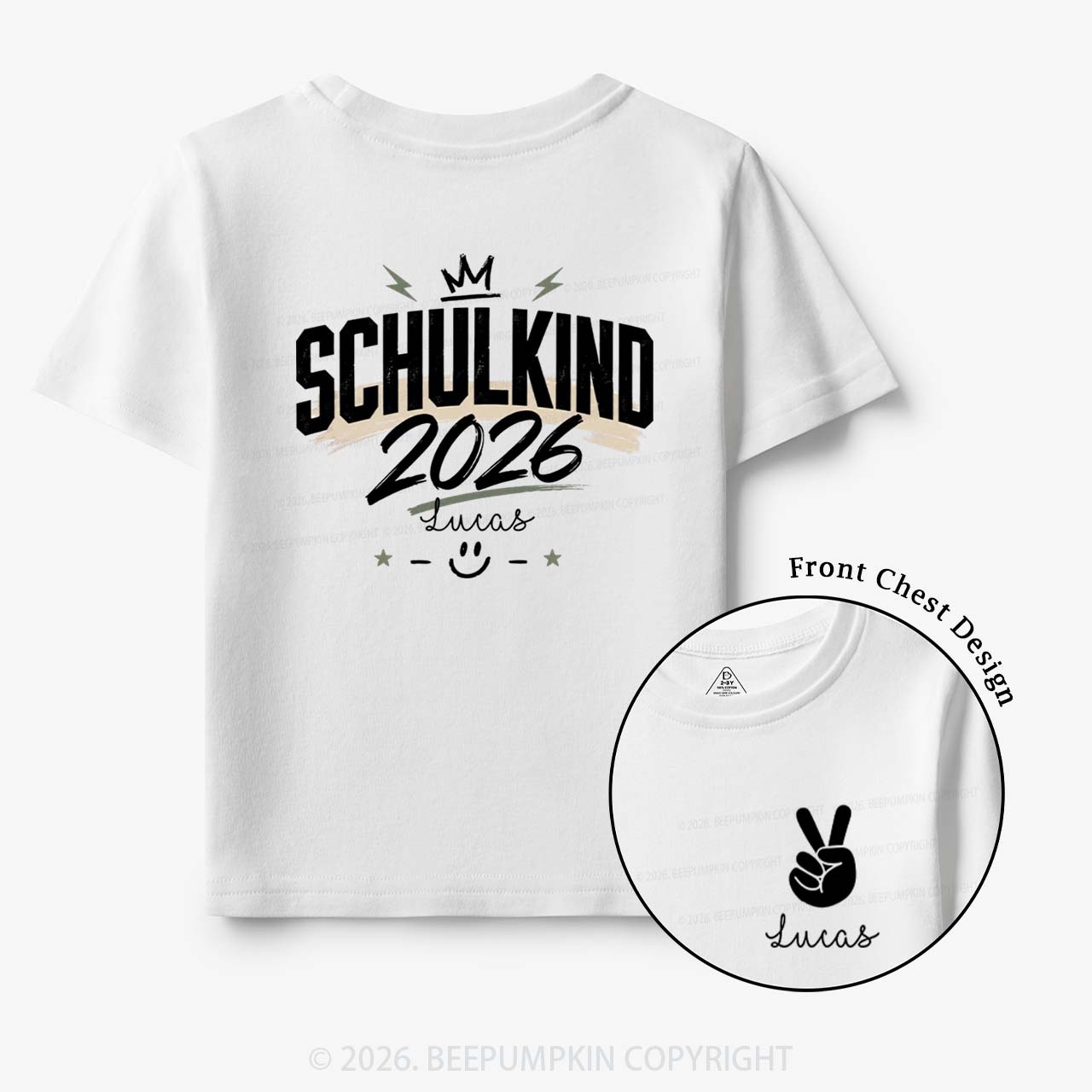 Personalized I'm a Schoolchild Toddler&Kid's Tees
