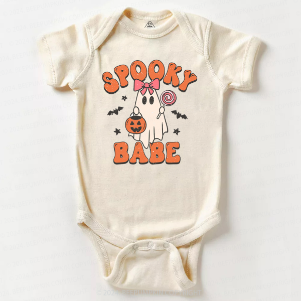 Image of Halloween Ghost Spooky Babe Bodysuit For Baby