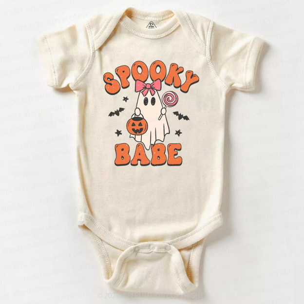 Halloween Ghost Spooky Babe Bodysuit For Baby