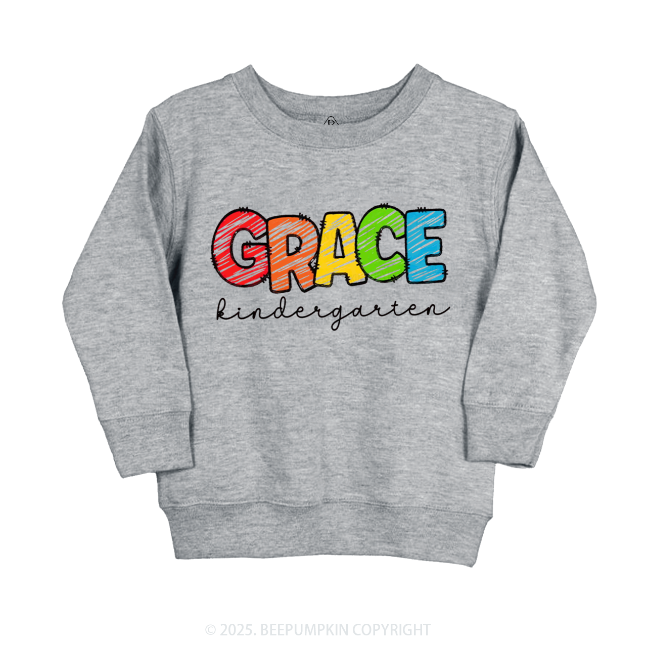 Personalized Rainbow Alphabet Name Kid's Sweatshirt