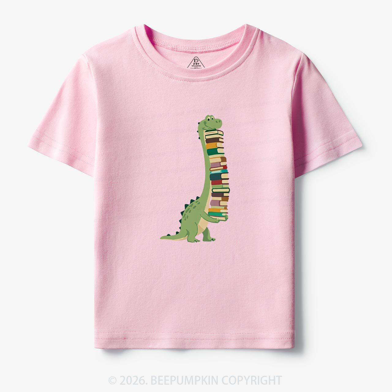 Cute Dinosaur Book Lover Toddler&Kid's Tees