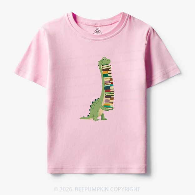 Cute Dinosaur Book Lover Toddler&Kid's Tees