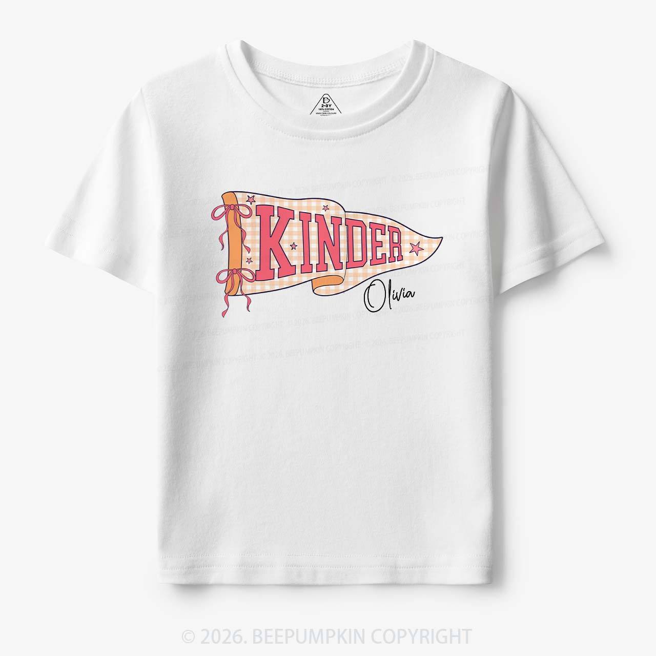 Personalized Name Grade Flag Collection Toddler&Kid's Tees