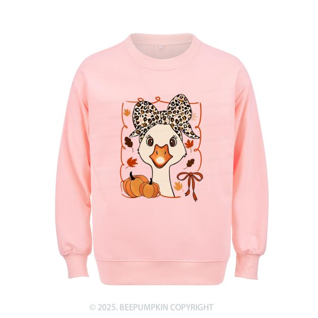 Leopard Bows Sweatshirt Beepumpkin