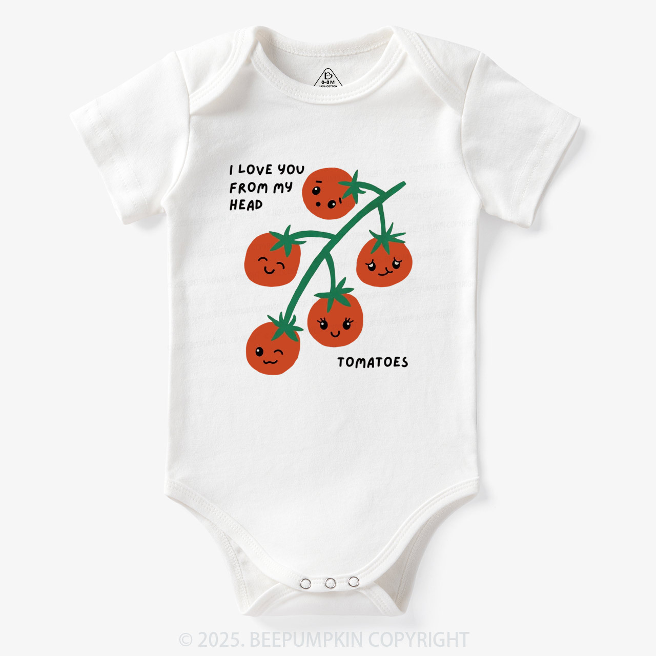 I Love You From My Head Tomatoes Bodysuit Beepumpkin 7