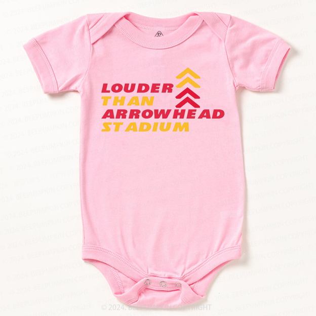 Louder Than Arrowhead Stadium Bodysuit Beepumpkin