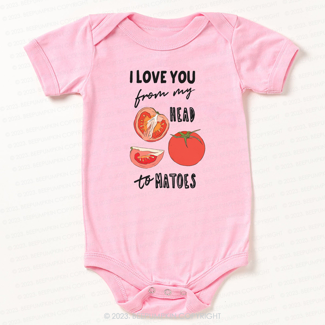 I Love You From My Head Tomatoes Bodysuit For Baby