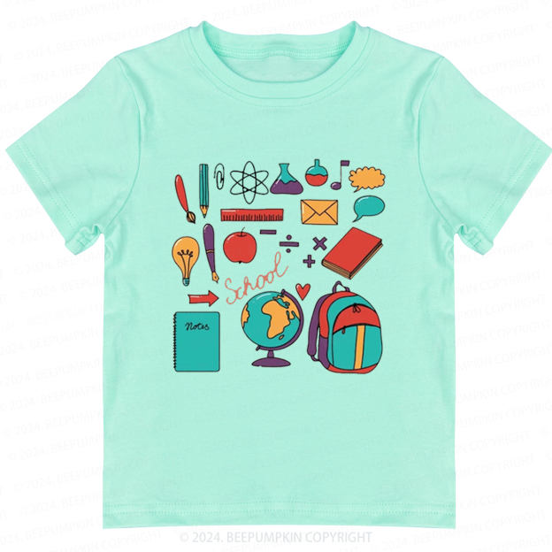 Books Stationery Back to School Shirt 