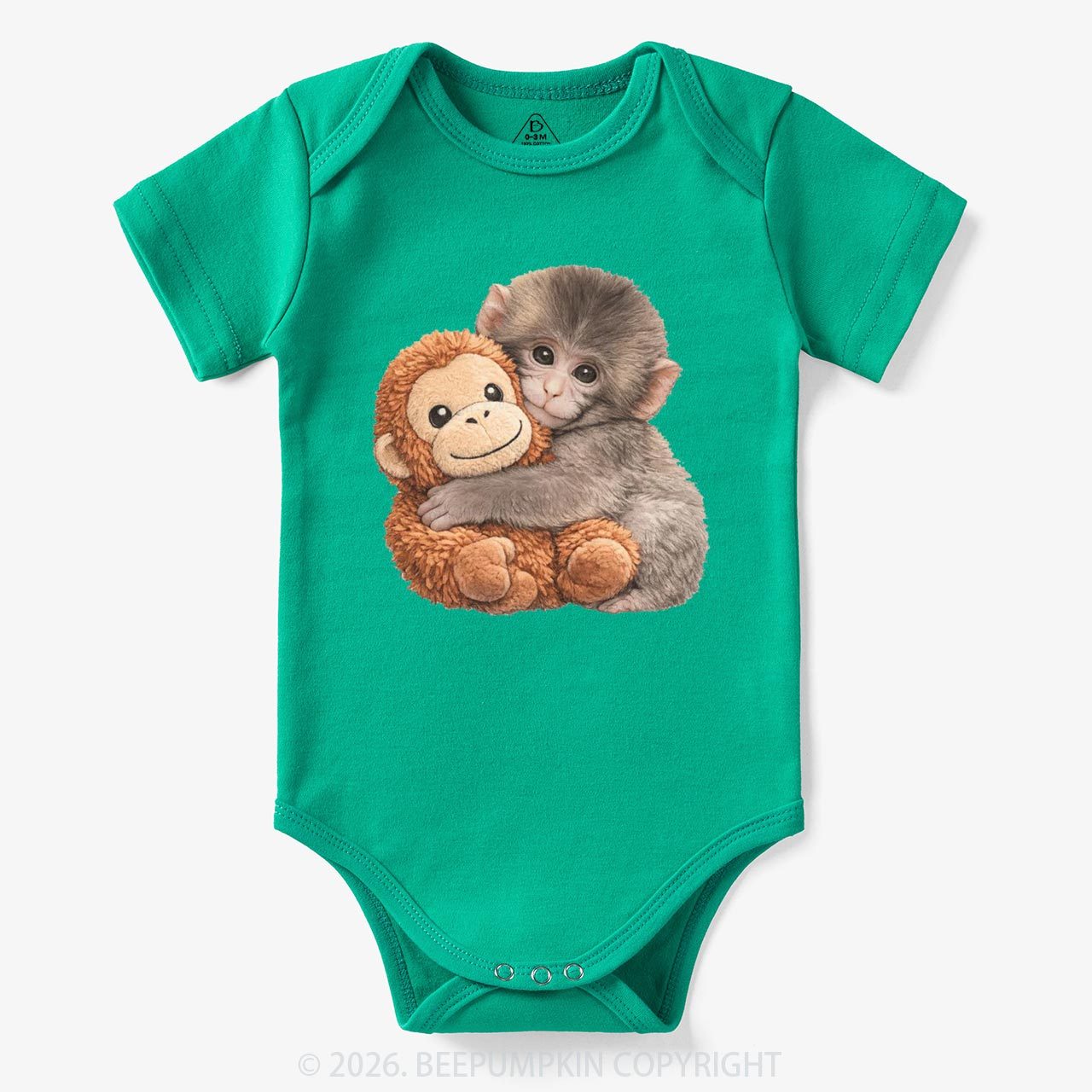 Punch The Monkey Baby Bubble Bodysuit