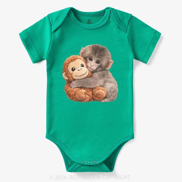 Punch The Monkey Baby Bubble Bodysuit