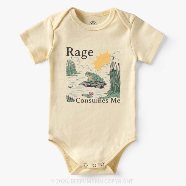 Rage Consumes Me Frog Bodysuit