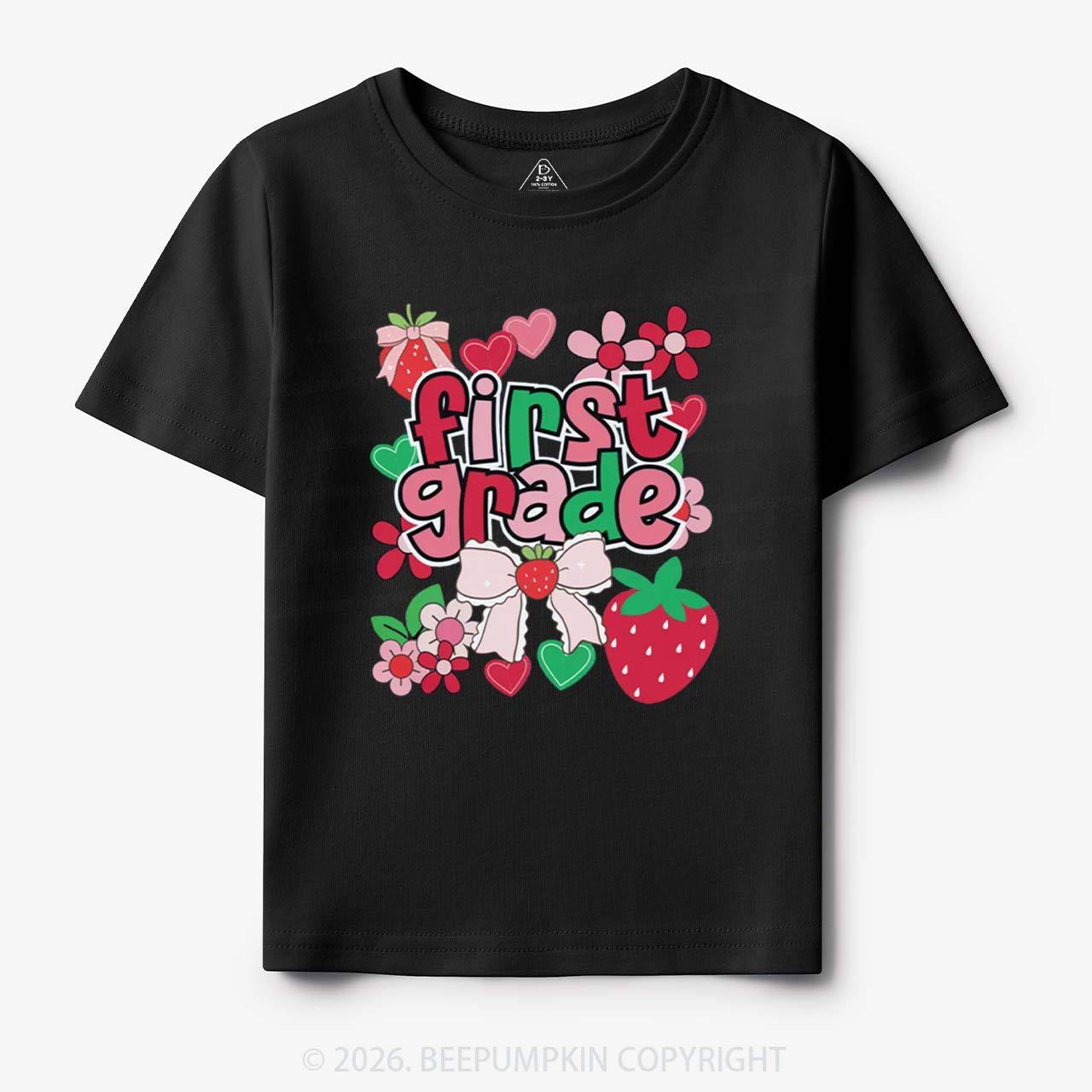First Grade Strawberries Back to School Toddler&Kid's Tees