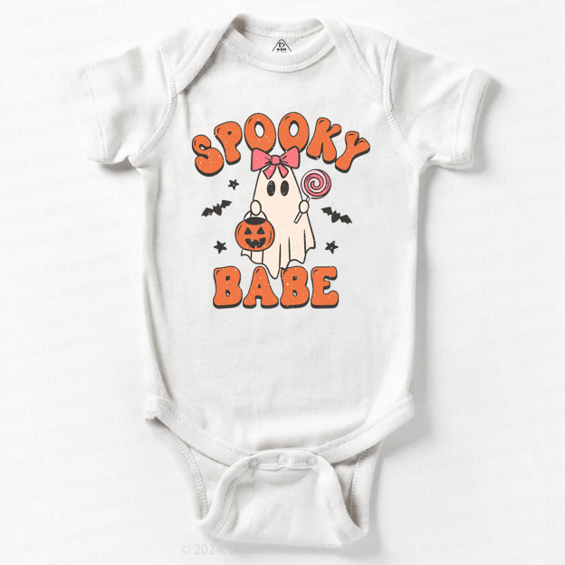 Halloween Ghost Spooky Babe Bodysuit For Baby