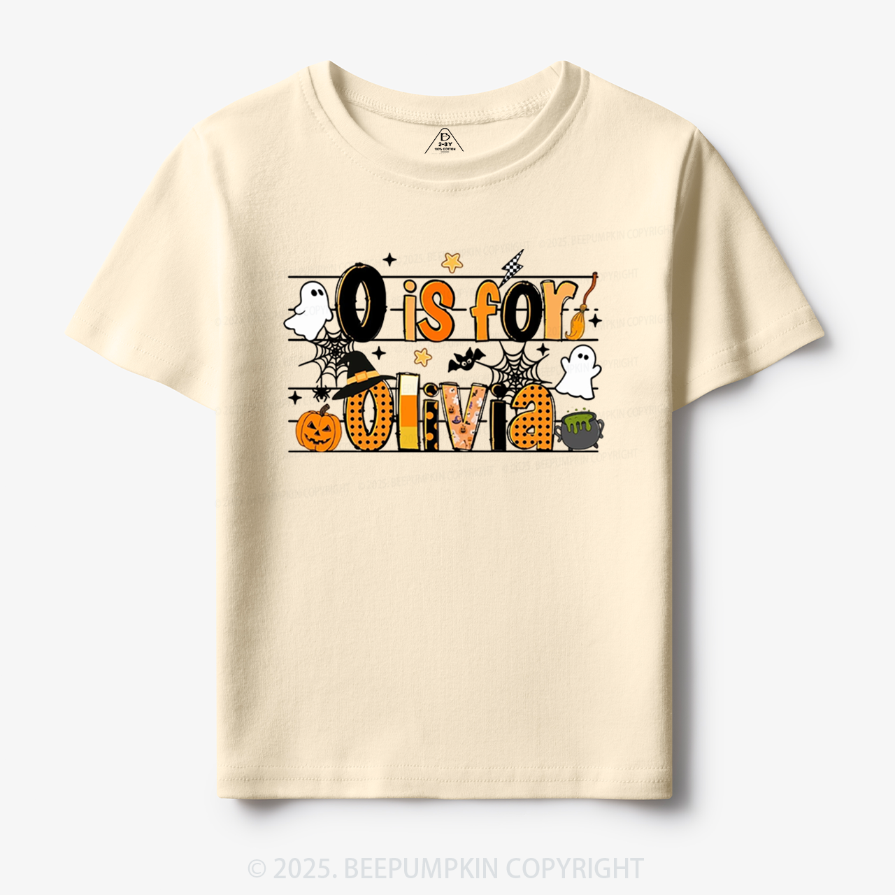 Personalized Name Halloween Toddler&Kid's Tees Beepumpkin
