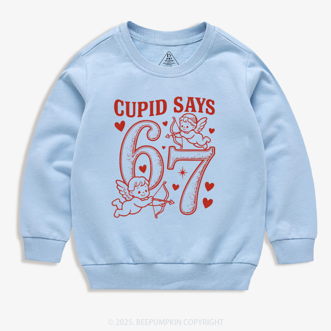 Cupid Days 67 Love Graphic Kid's Sweatshirt