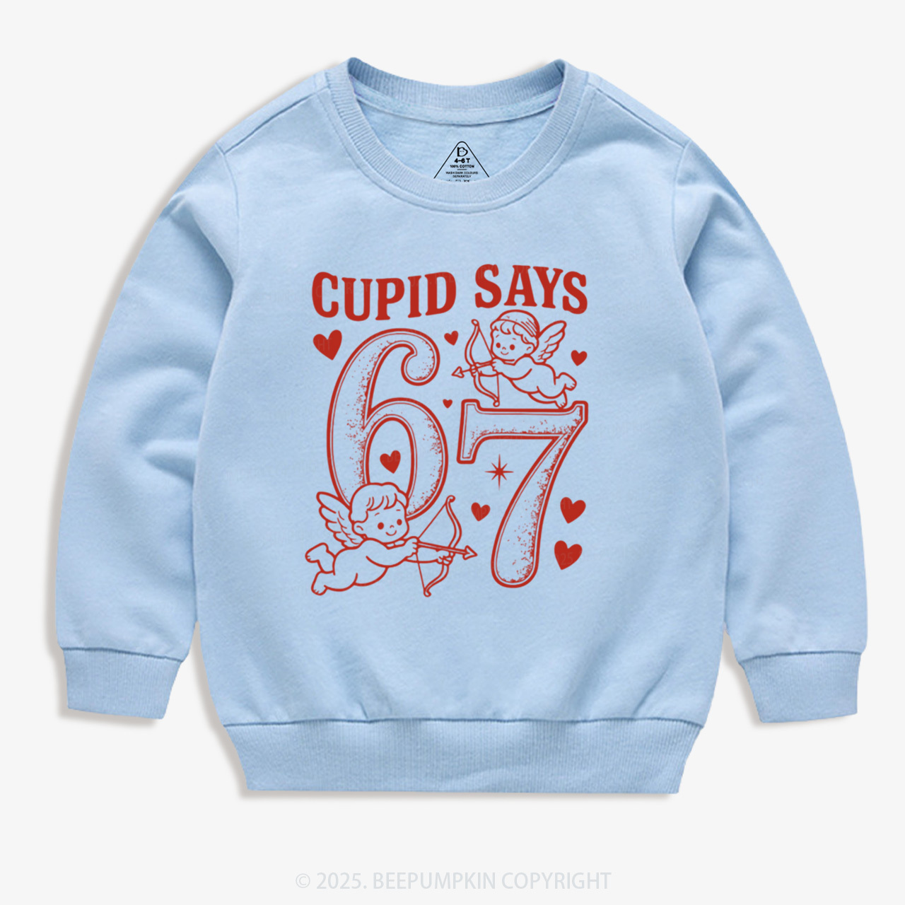 Cupid Days 67 Love Graphic Kid's Sweatshirt