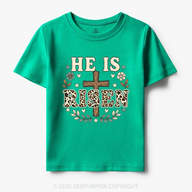 Wild Faith Leopard Cross Toddler&Kids Tees