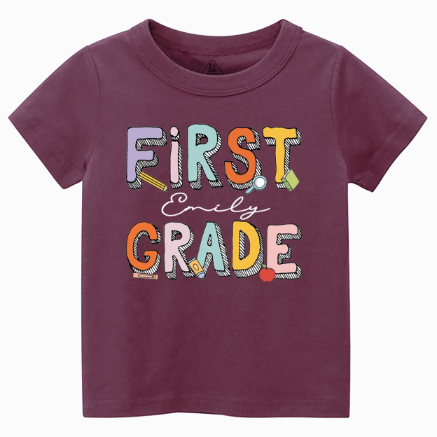 Personalized Back to School Bundle Toddler&Kid's Tees Beepumpkin 