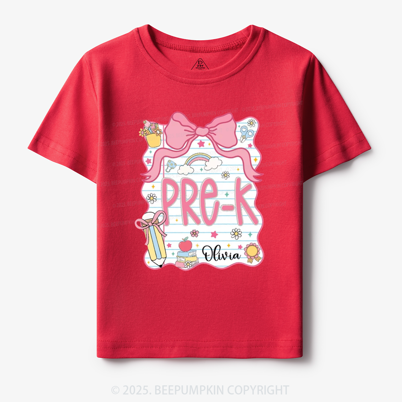 Personalized Sweet School Journey Toddler&Kid's Tees Beepumpkin