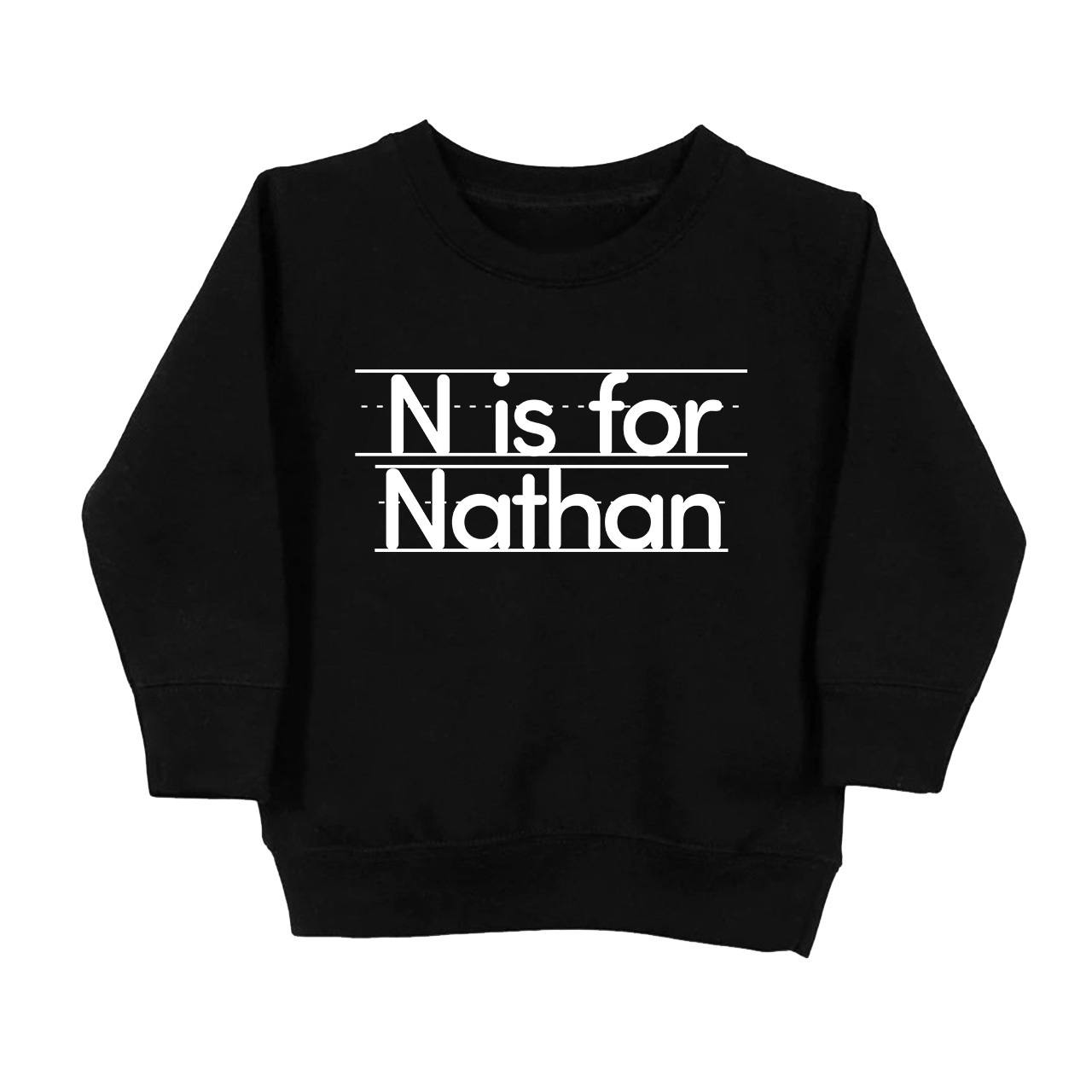 Custom Initial Toddler Sweatshirt