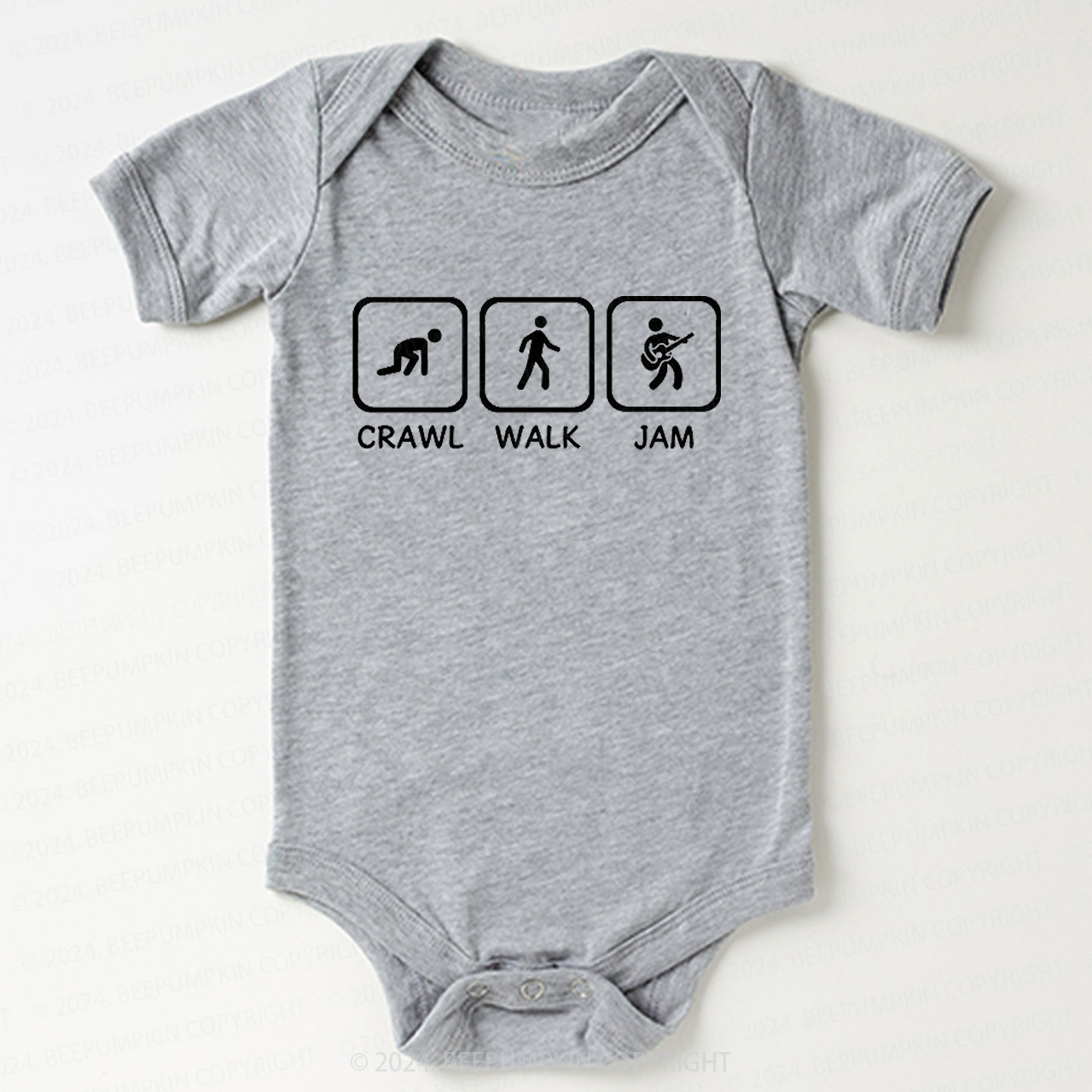 Crawl Walk Jam Guitar Bodysuit For Baby 8