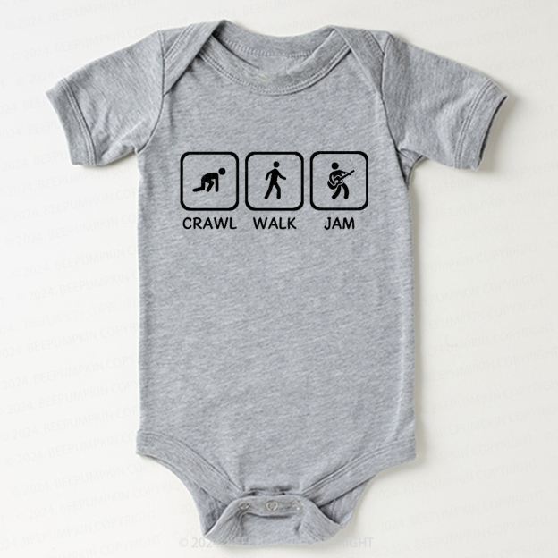 Crawl Walk Jam Guitar Bodysuit For Baby 8