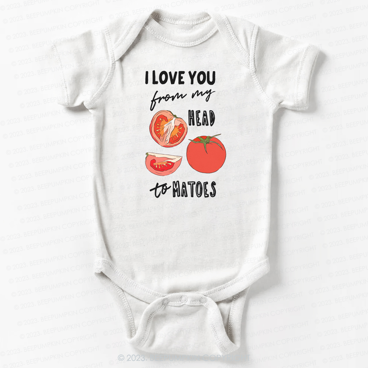 I Love You From My Head Tomatoes Bodysuit For Baby